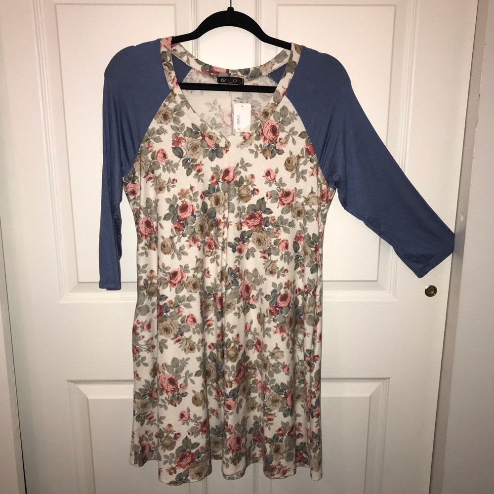 Floral V-Neck Dress